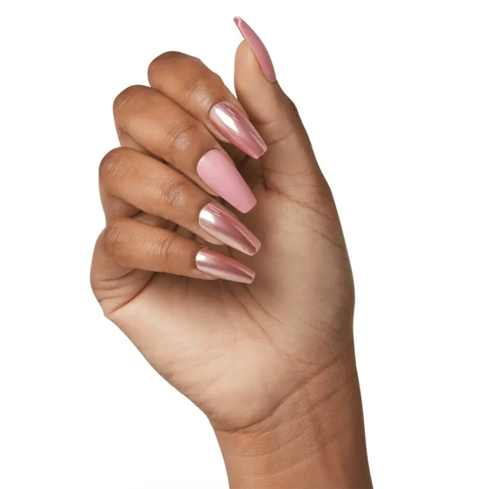 Kiss Voguish Fantasy Metallic Nails Long Length - Gravity